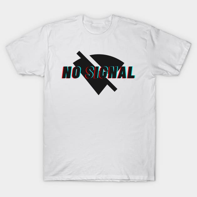 No signal - Retro design T-Shirt by raosnop